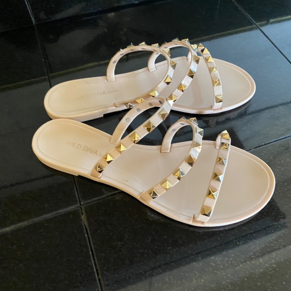 JOANIE-258 FLAT JELLY SLIDES SANDALS - Picture 8 of 12